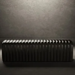 Petit Arret BLACK LEATHER BENCH