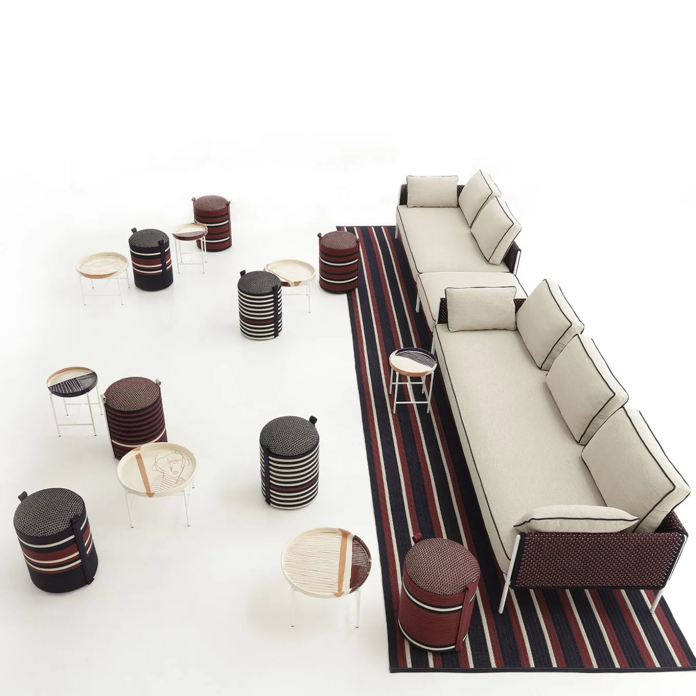 Phanteon Outdoor Pouf by Antonio Marras #5