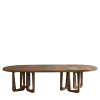 Philosophy Oval with Brass Inlay Dining Table