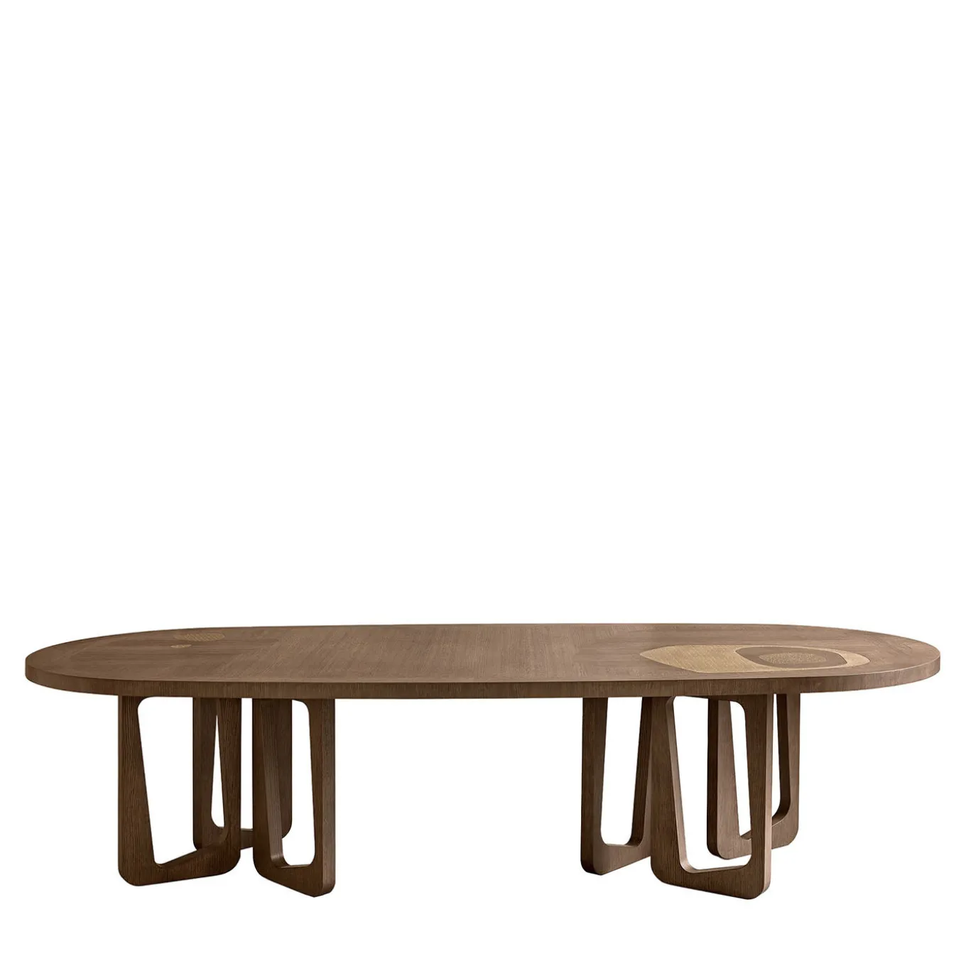 Philosophy Oval with Brass Inlay Dining Table