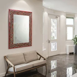 Phoenix Mosaic Framed Mirror in Murano Glass