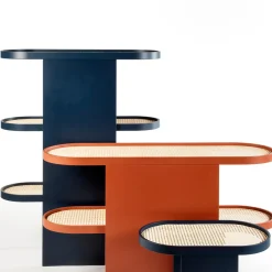 Piani Steel Blue Bookshelf by Patricia Urquiola