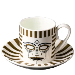 Pi-Atum Set of 6 Coffee Cups with Saucers