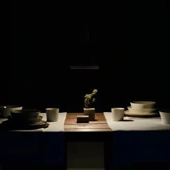 4-Piece White Ceramic Dining Set