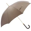 Pied de Poule Umbrella with Studded Leather Handle