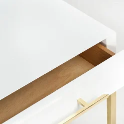Piero White Side Table