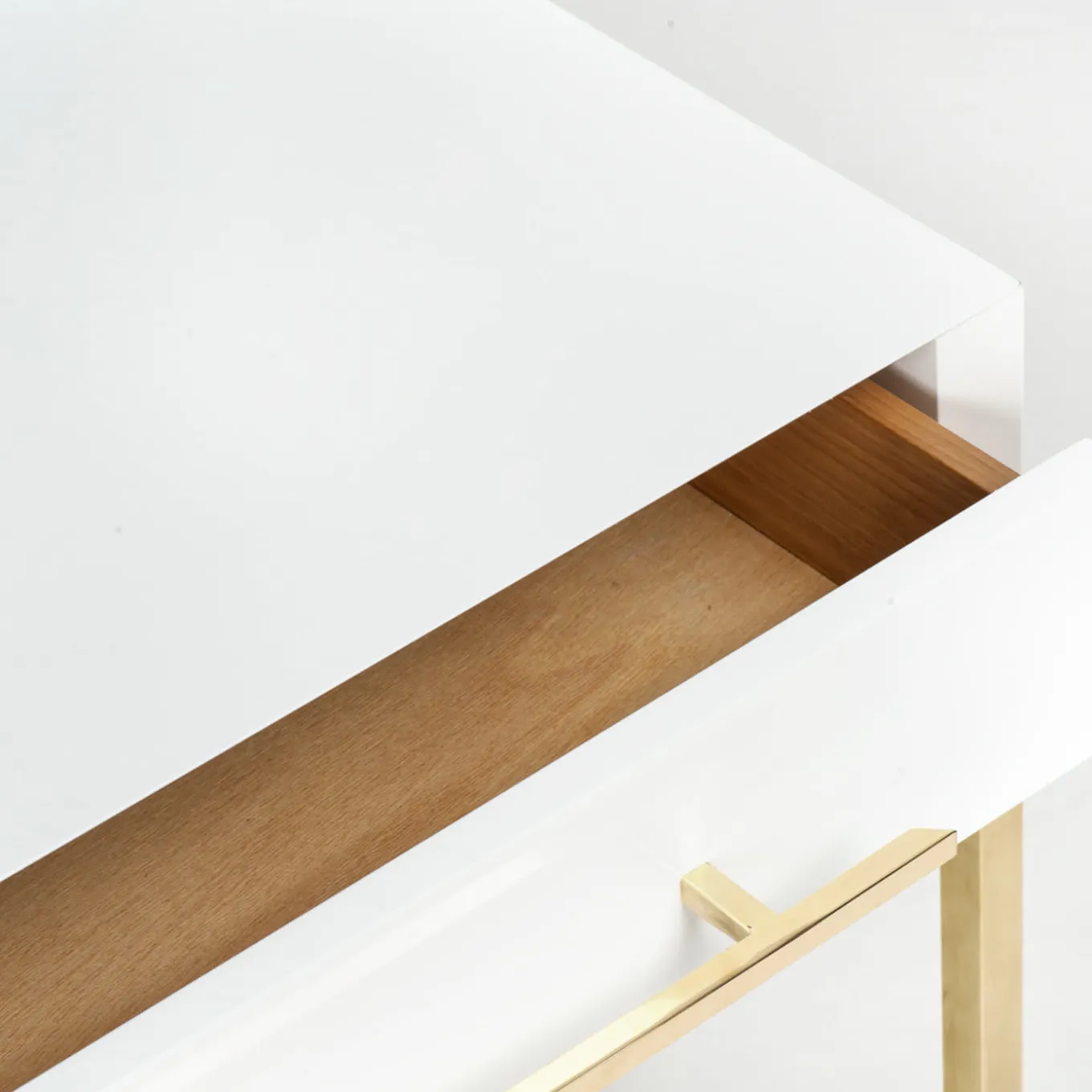 Piero White Side Table