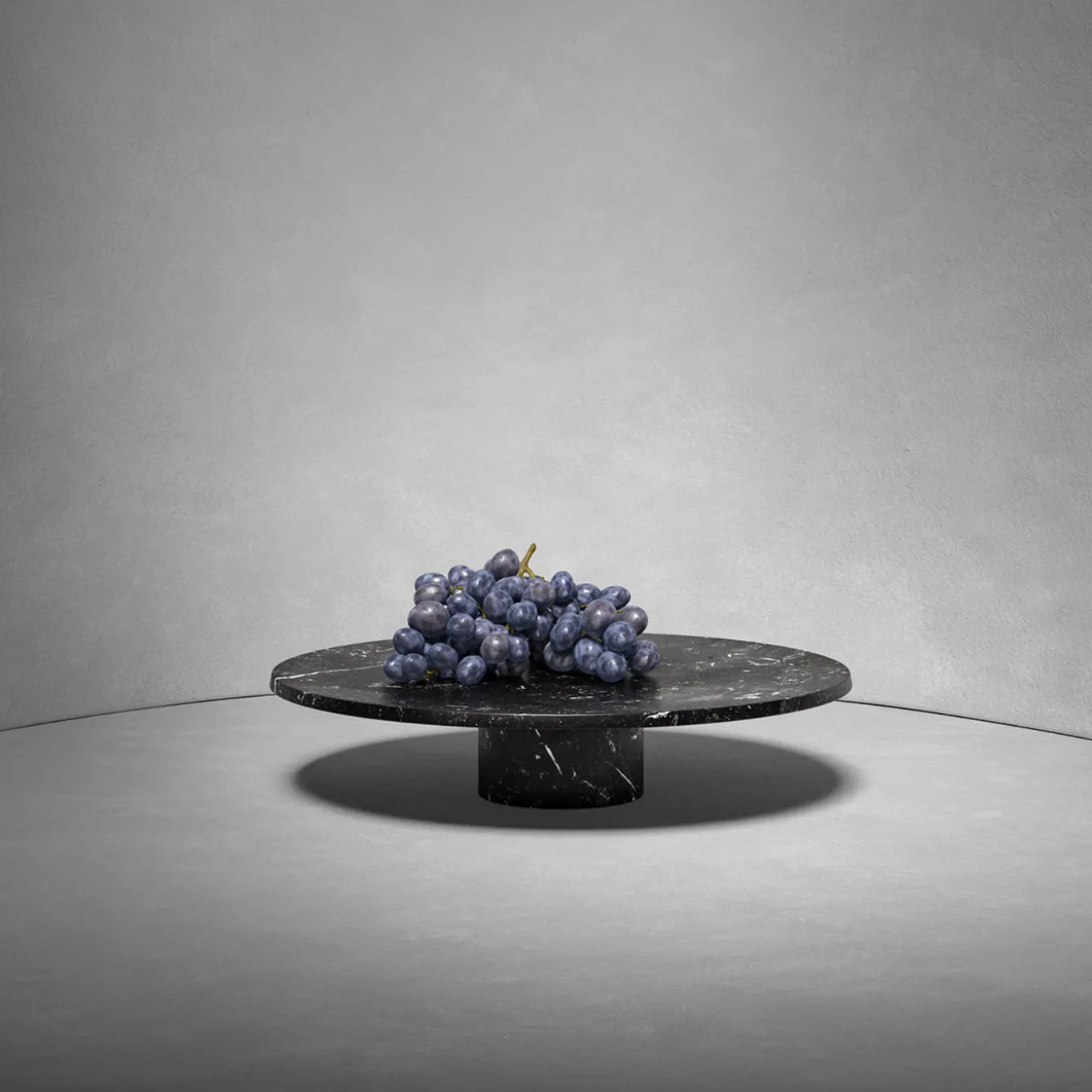 Pietra L15 Black Marquina Cake Stand by Piero Lissoni