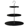Pietra L12 Cake Stand in Nero Marquinia Marble by Piero Lissoni