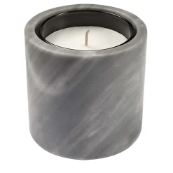 Pietra L11 Candle Holder in Grigio Versilia Marble