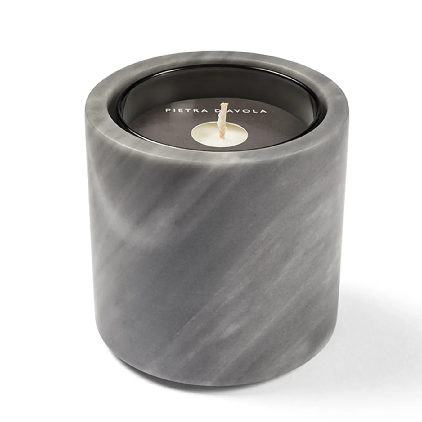 Pietra L11 Candle Holder in Grigio Versilia Marble
