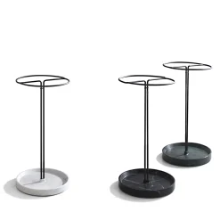 Pietra L07 Umbrella Stand in Nero Marquinia Marble by Piero Lissoni