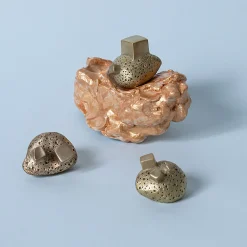 Pietra Set of 4 Brass Door Knobs #3 by Nicole Valenti