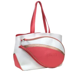 Pink and White Sports Shopper