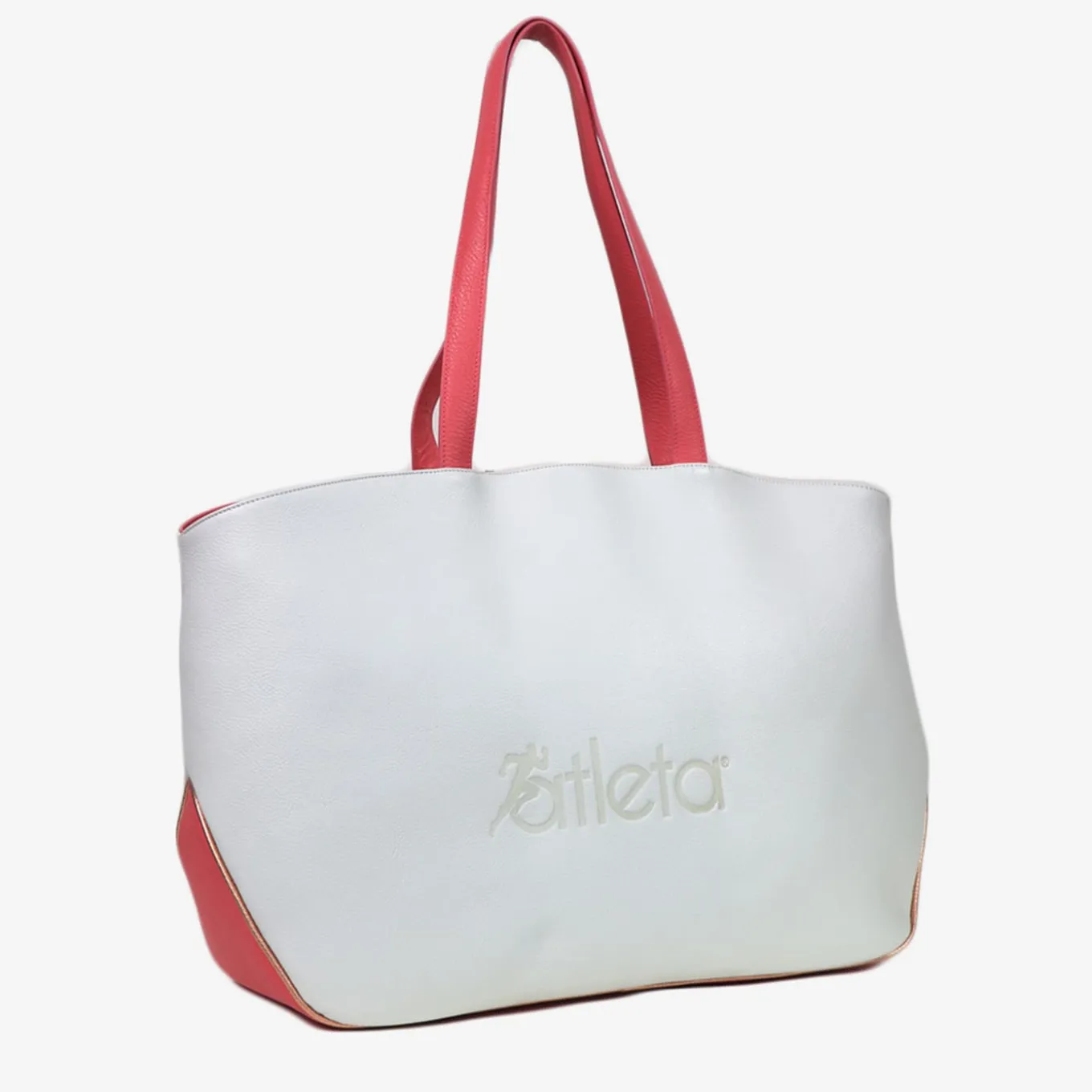 Pink and White Sports Shopper