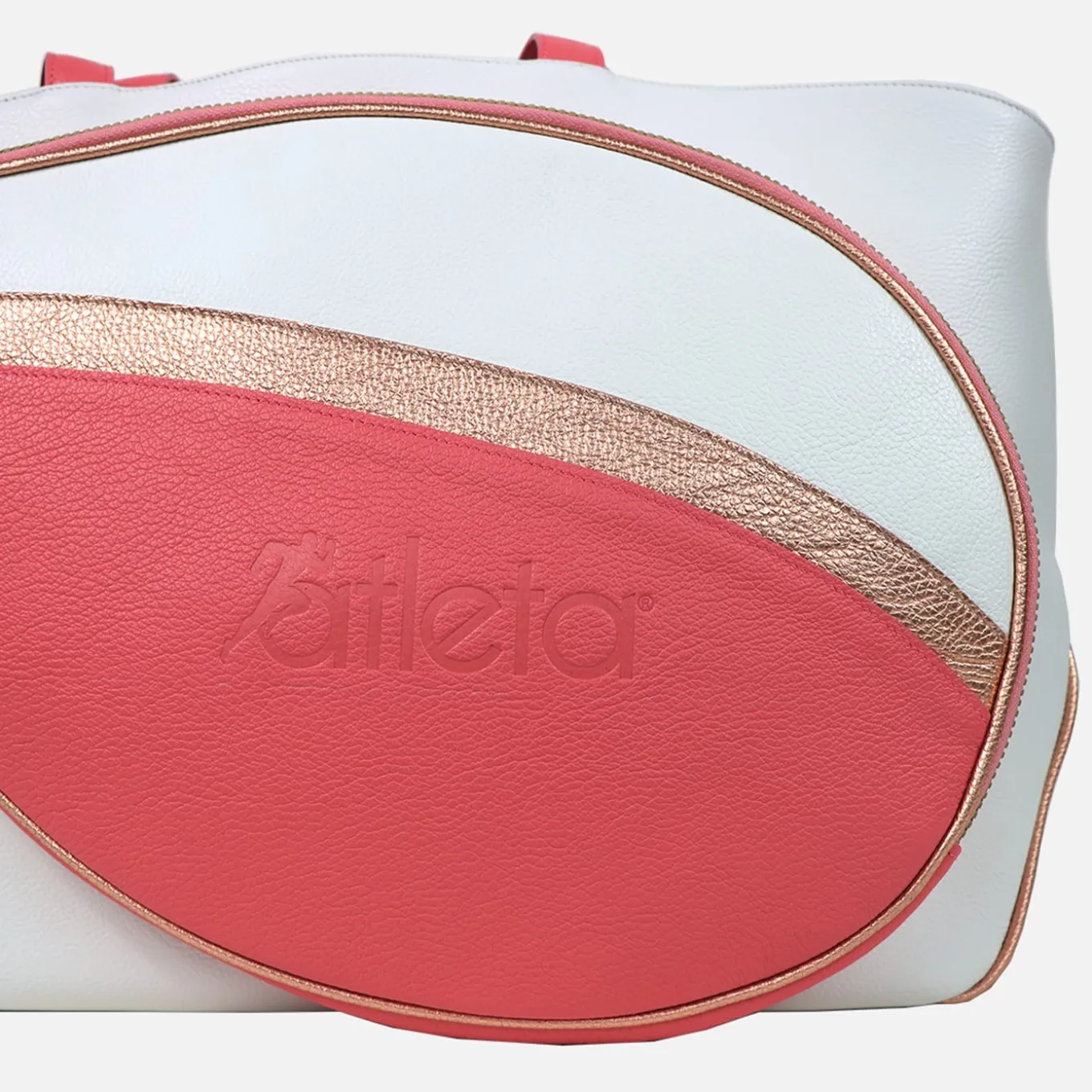 Pink and White Sports Shopper