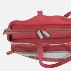 Pink and White Sports Shopper