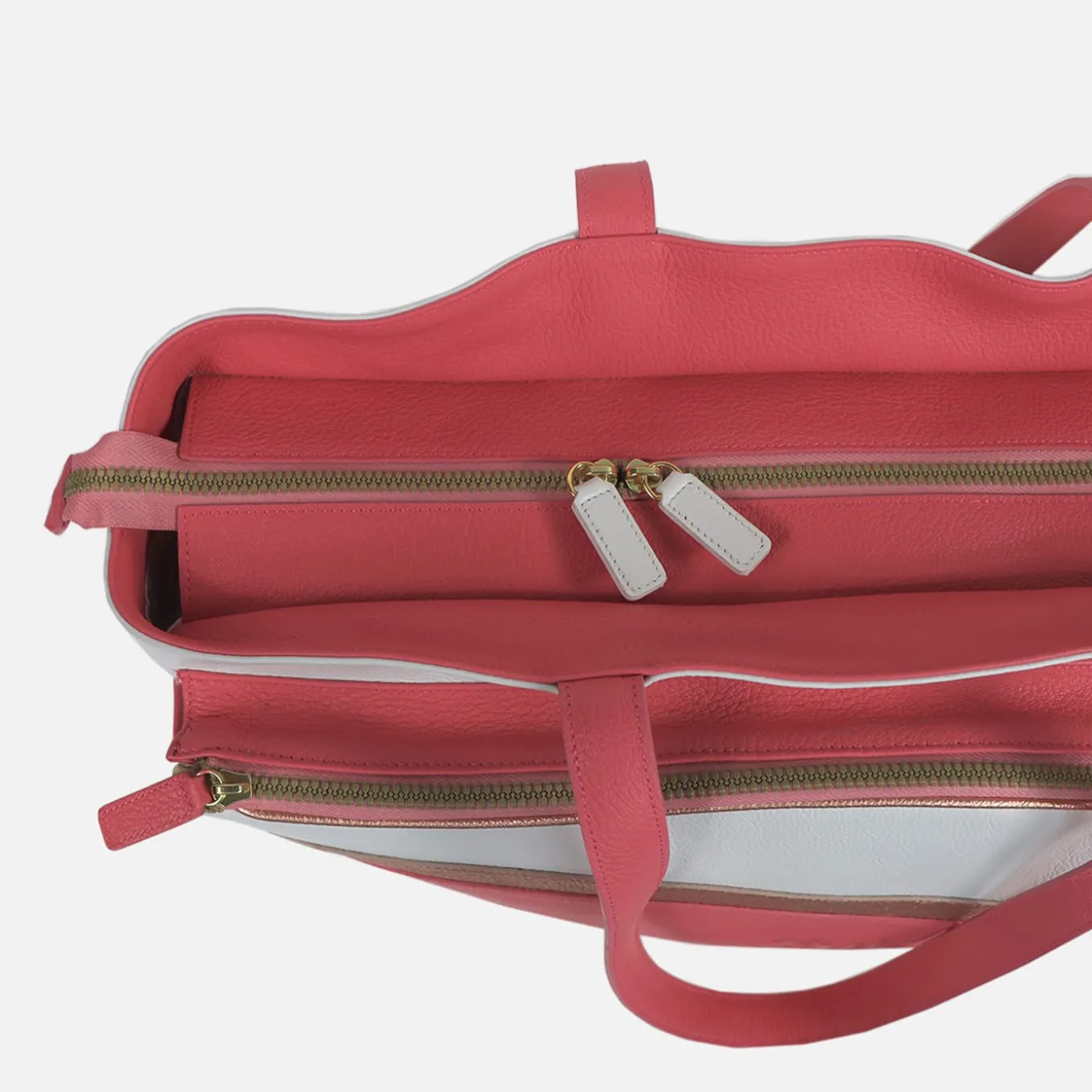 Pink and White Sports Shopper