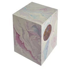 Pink Scagliola Art Side Table