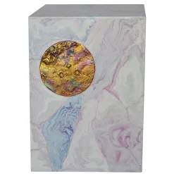 Pink Scagliola Art Side Table