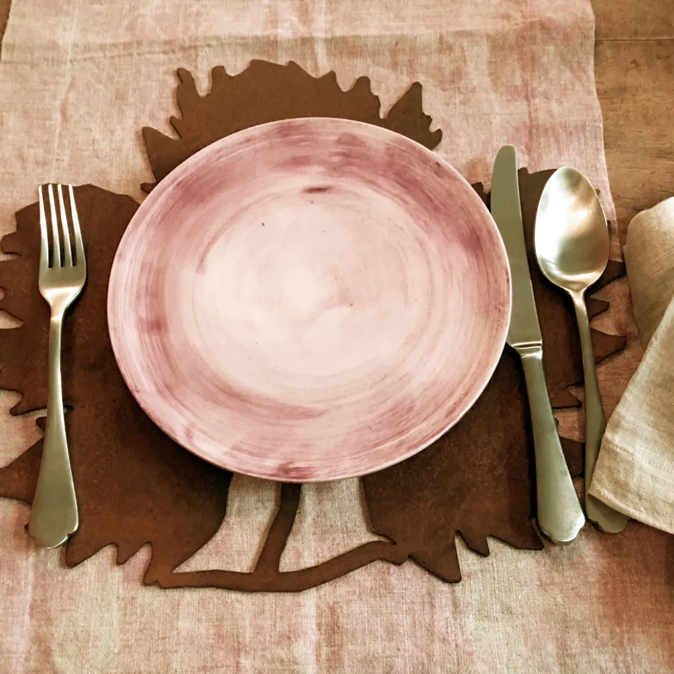 Pink set of 2 Plates