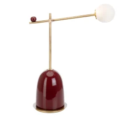 Pins Burgundy Table Lamp