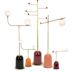 Pins Burgundy Table Lamp