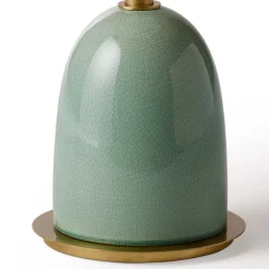 Pins Medium Brass and Glass Contemporary Side Table for Living Room