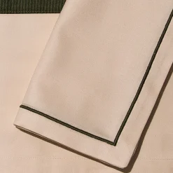 Placemats and Napkins - Beige and Mud Green