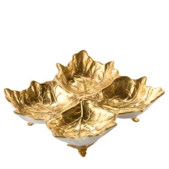 4-Places Appetizer Gold Leaf