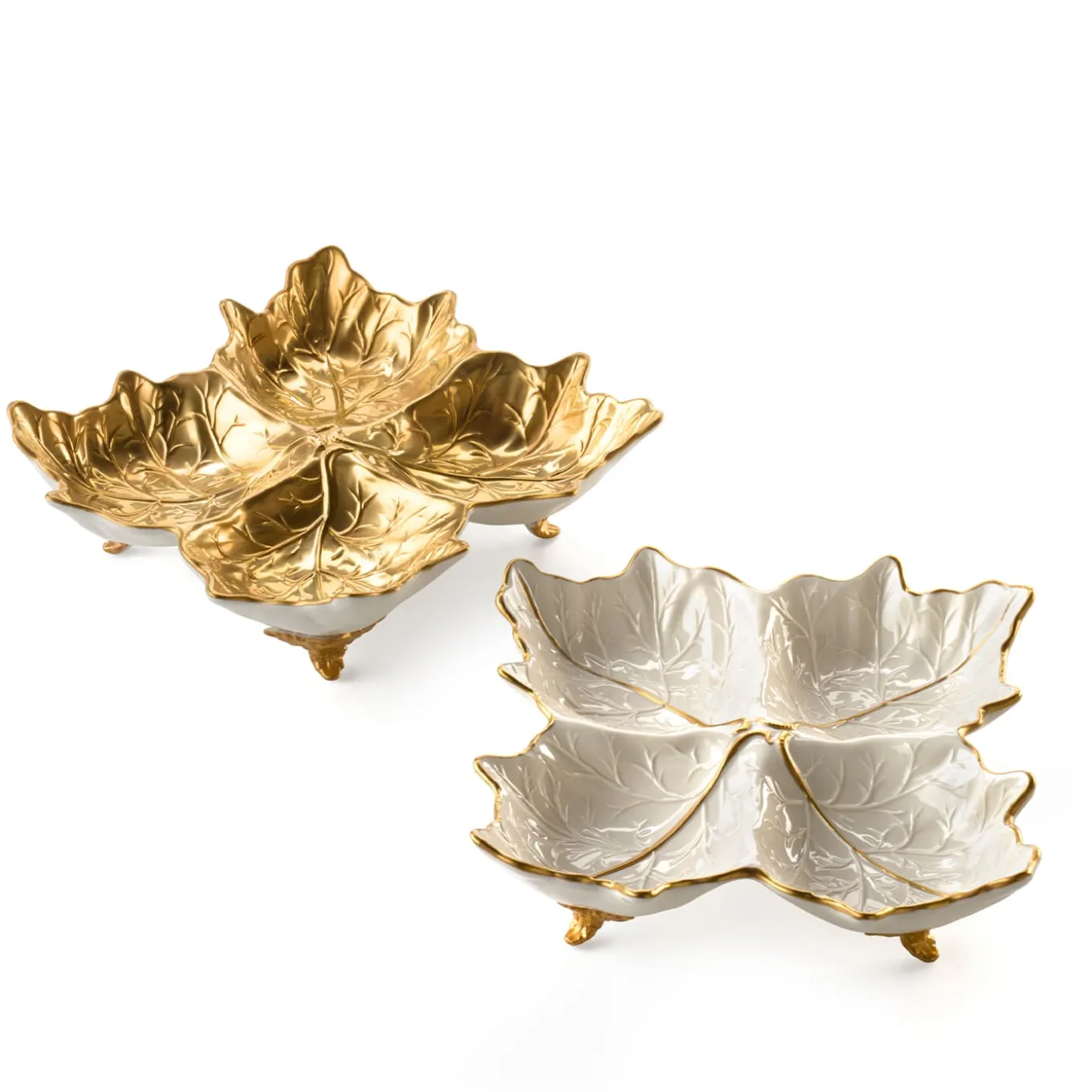 4-Places Appetizer Gold Leaf