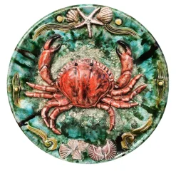 Plate with Red Crab
