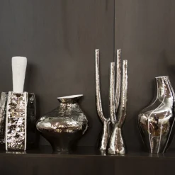 Platinum Ceramic Candelabra