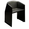 Plau Black Tall Wheeled Armchair by Gabriele and Oscar Buratti