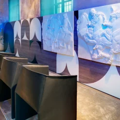 Plau Black Tall Wheeled Armchair by Gabriele and Oscar Buratti