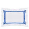 Plissè White & Country Blue US King Sham