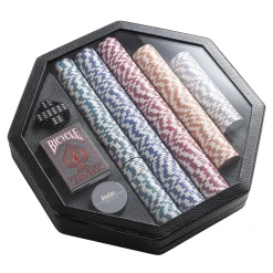 Poker Leather Game Set