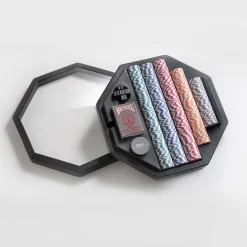 Poker Leather Game Set