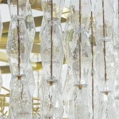 Poliedri Cristallo Transparent Glass Chandelier