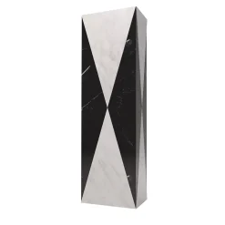 Polimelus Nero Marquina & Bianco Carrara Vase