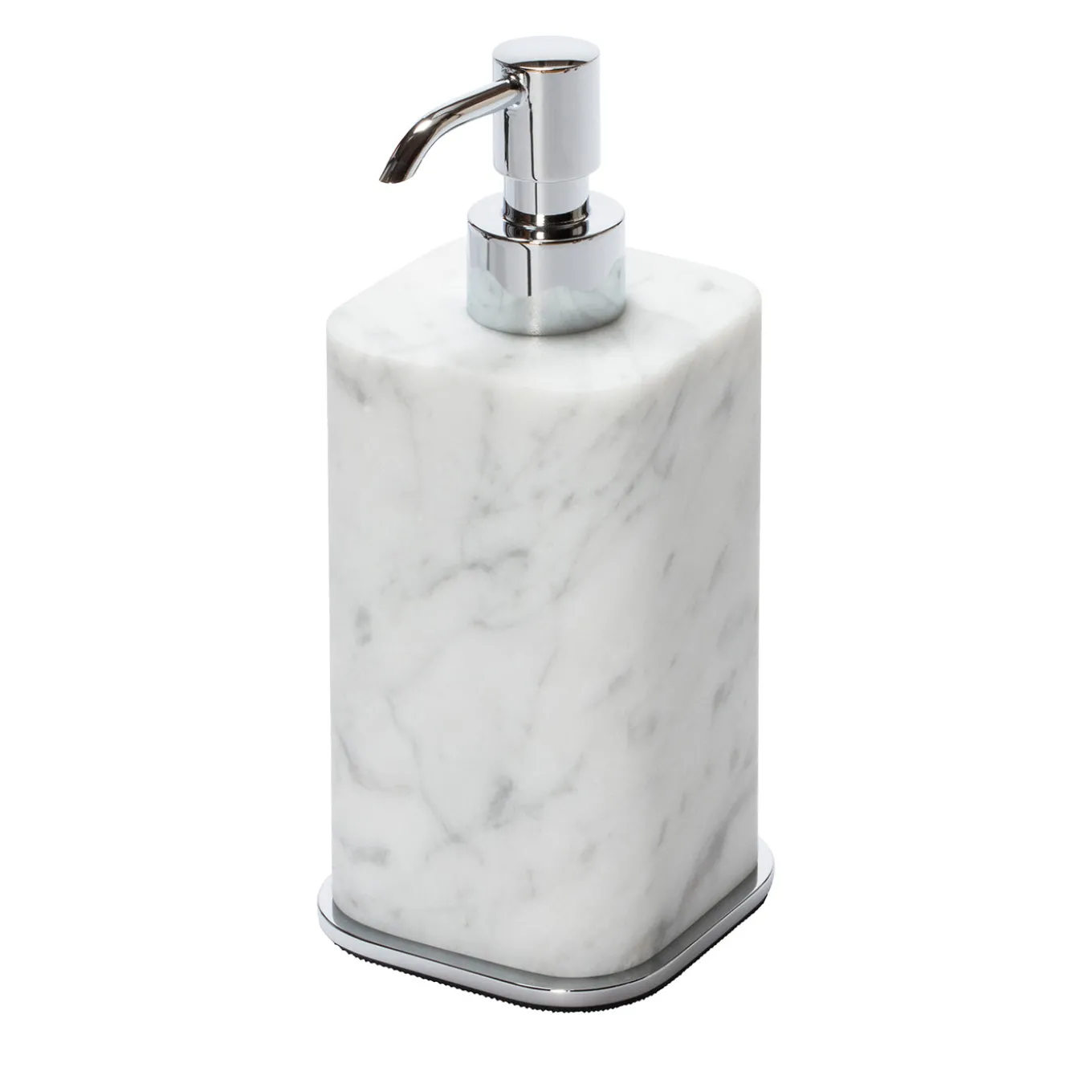 Polo Soap Dispenser in White Arabescato Marble