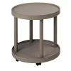 Polo Trolley 2-Tier Beige Round Table