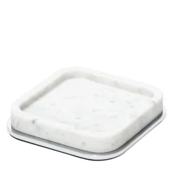 Polo Valet Tray in Arabescato White Marble