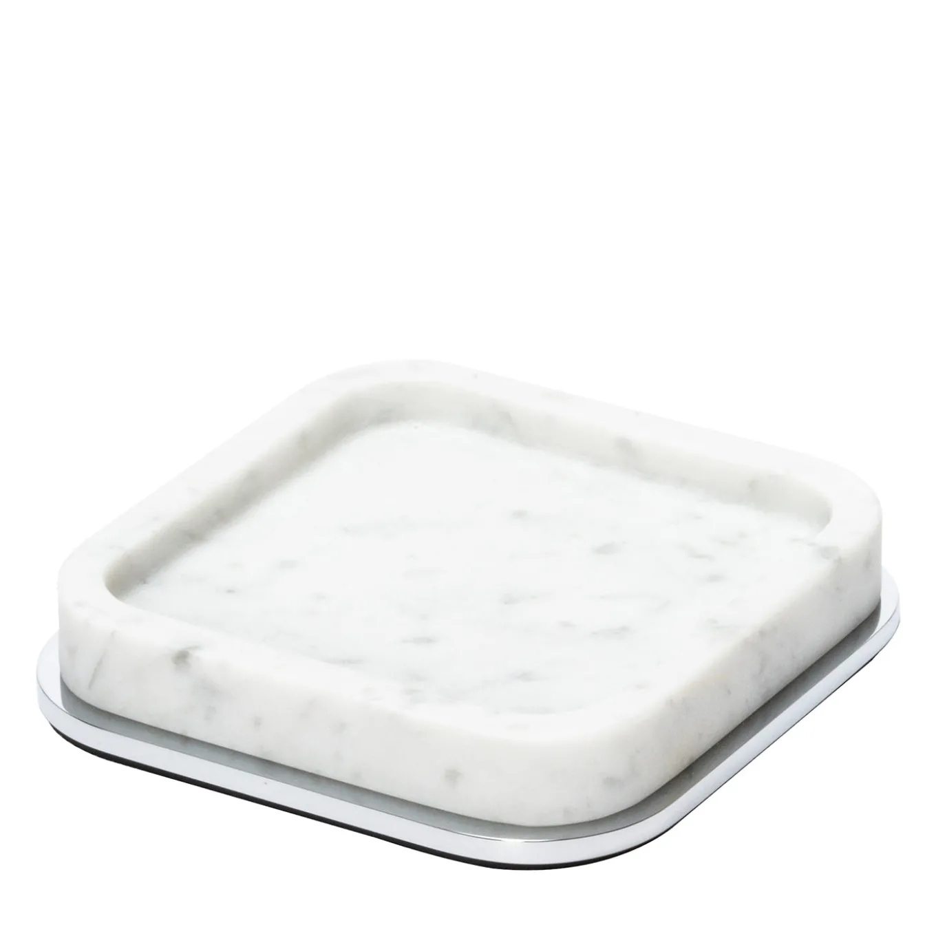 Polo Valet Tray in Arabescato White Marble