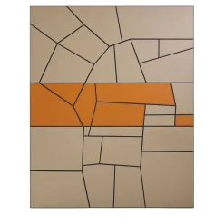 Polychrome Leather Decorative Panel #3