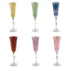 Polychrome Set of 6 Flutes