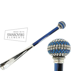 Pomolo Blue Swarovski® Shoehorn