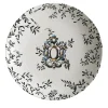 Pompei Porcelain Soup Plate with branches and jewel #3