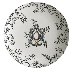 Pompei Porcelain Soup Plate with branches and jewel #3