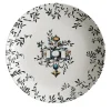 Pompei Porcelain Soup Plate with branches and jewel #5